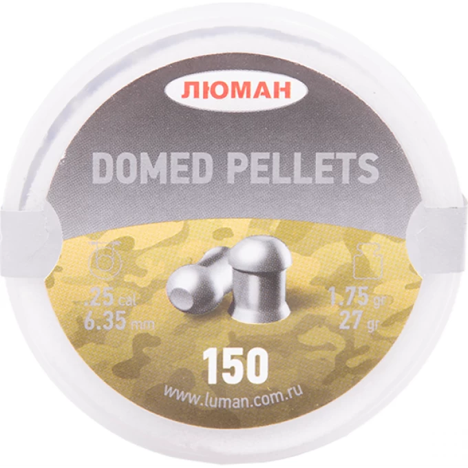 Пуля пневматическая DOMED PELLETS 6,35мм, 1,75гр (150 шт.) 00262344 Пуля пневматическая DOMED PELLETS 6,35мм, 1,75гр (150 шт.) 00262344